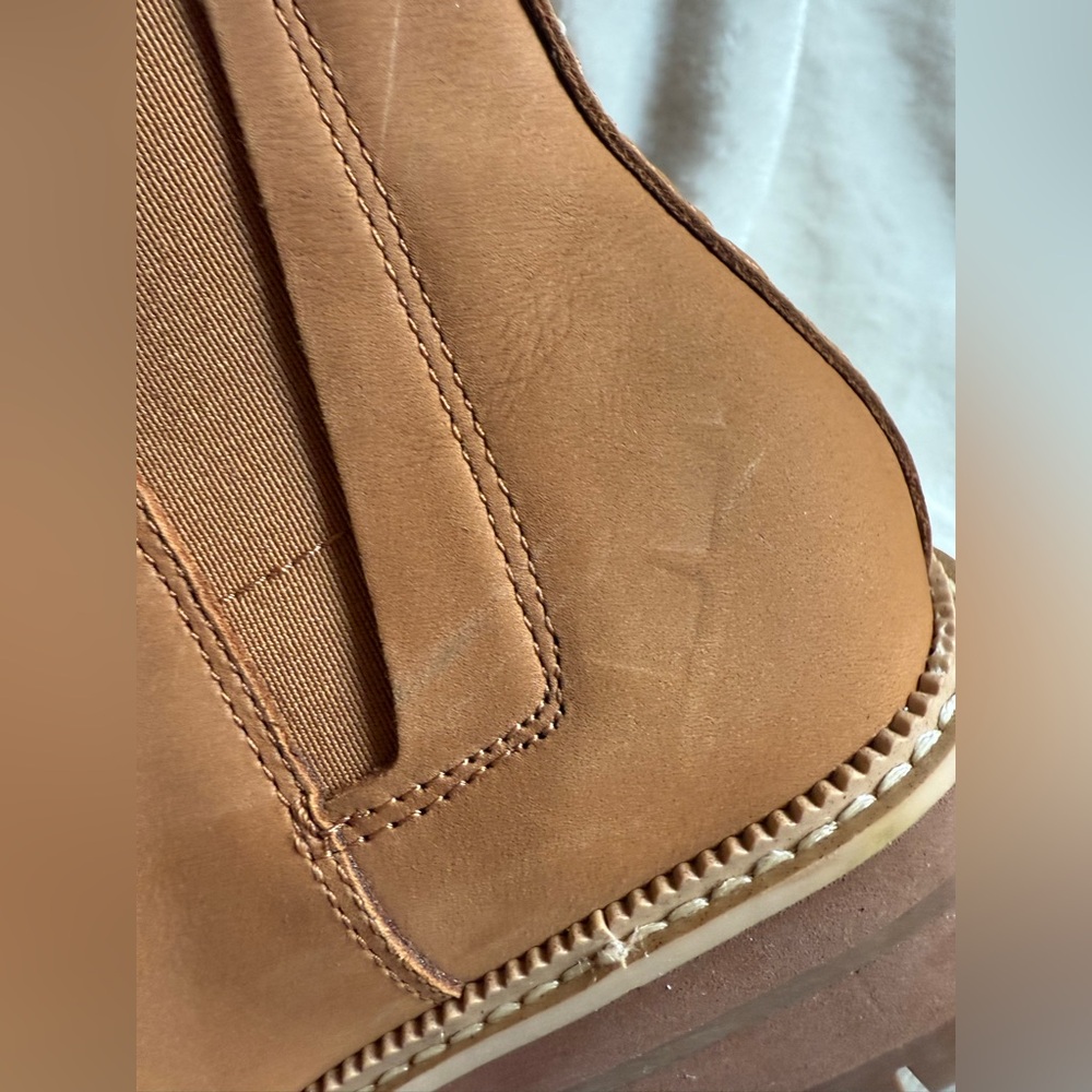 TOMS Women’s Dakota Water-Resistant Leather Chelsea Boots | Size 7.5 | Tan - Picture 8 of 8